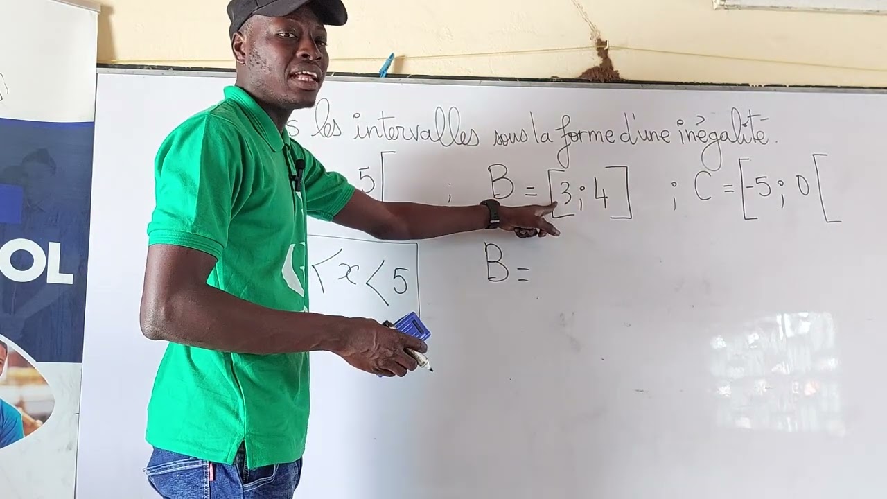 Écrire un intervalle sous forme d'inégalité - maths 3ème