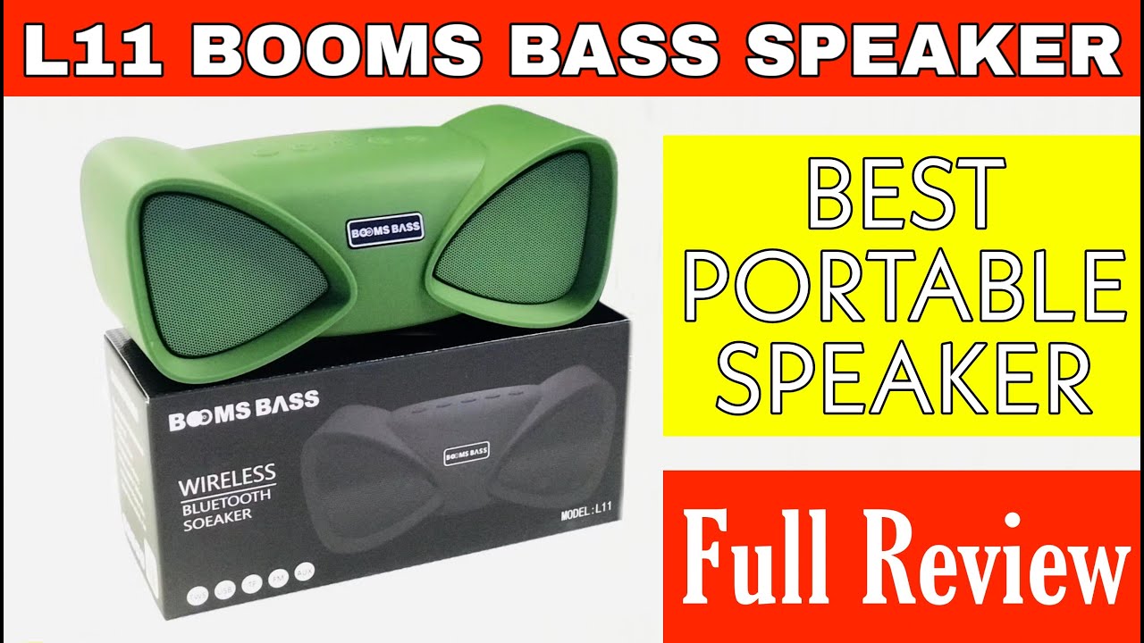 Booms Bass L11 Bluetooth Portable Speaker With Best Sound Quality And Full Review In Hindi