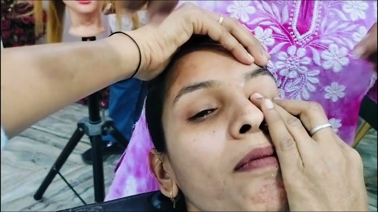 Threading mai extra hair kaise nikale #