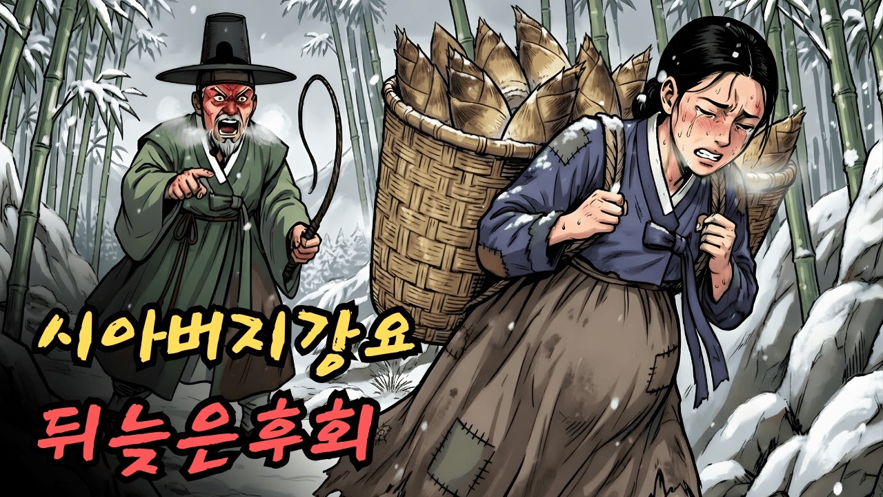시아버지는 임신한 며느리를 숲으로 끌고 가 죽순을 따게 했는데, 며느리의 복수로 시아버지는 자신의 행동을 후회하게 되었다. |민담 |전설 |설화 |옛날이야기 |오디오북