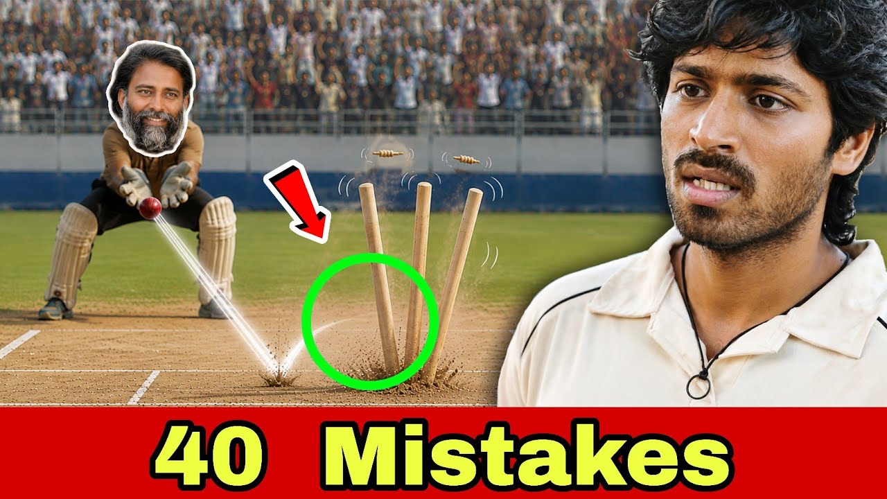 Lubber Pandhu Movie Mistakes #40 | Ball Miss ஆயிடுச்சு, ஆனா Stump விழுந்துச்சே! 😲