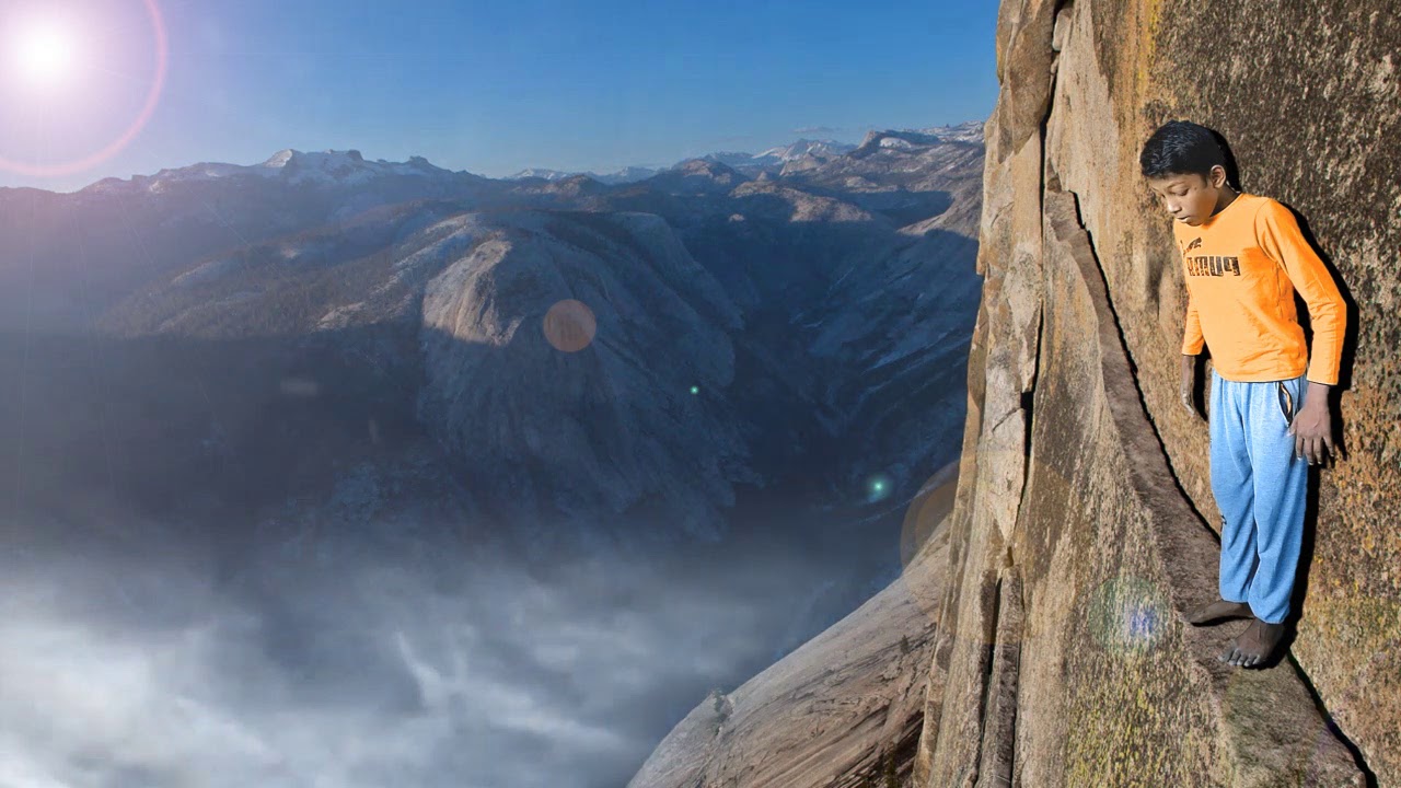 Chroma key mountain cliff like cine 24