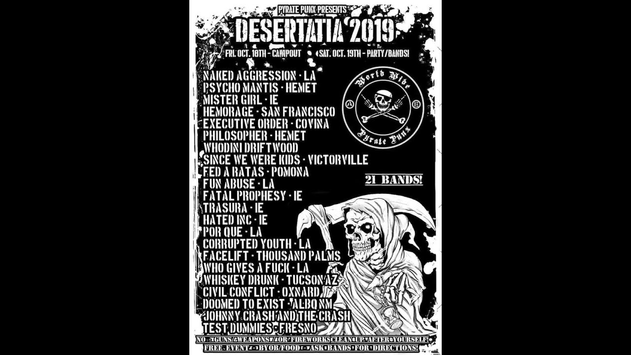 PYRATE PUNX DESERTATIA 2019 The Movie #pyratepunx #Desertatia #libertad #libratatia #punk #metal