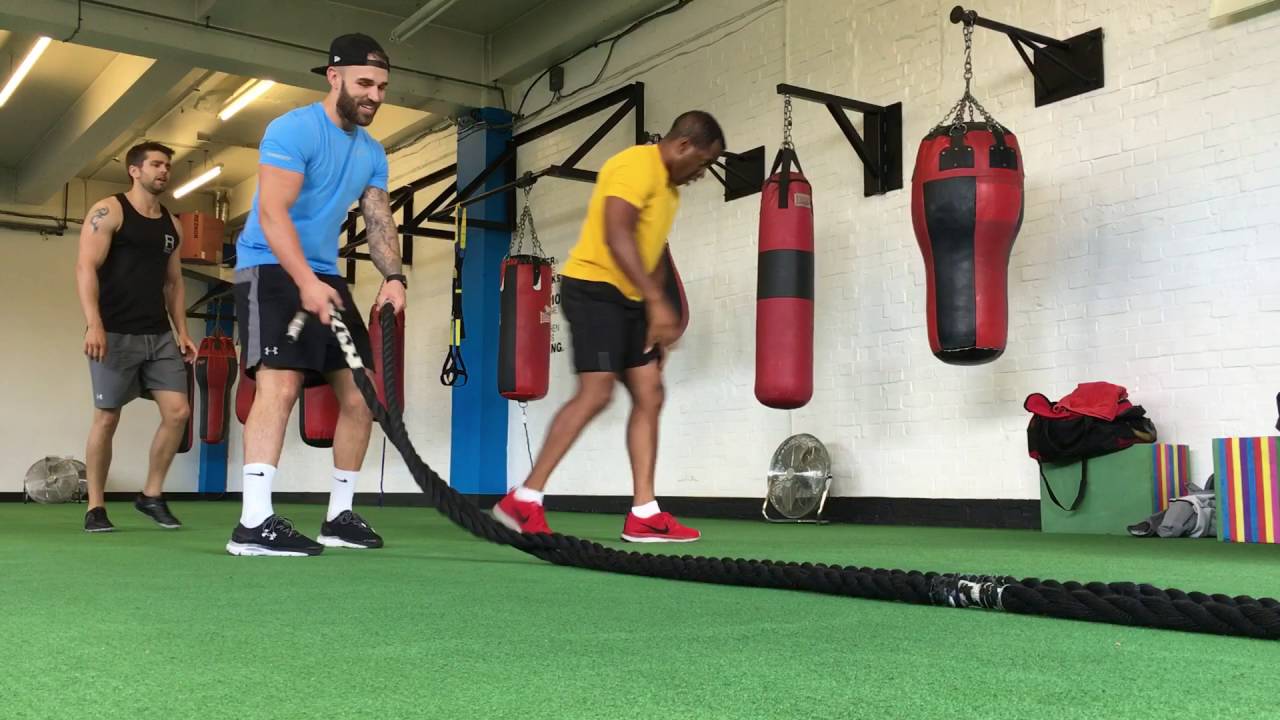 Battle Rope HELL with Andi Peters, Jack Derges and Cameron Goff at Go Fit Go Box