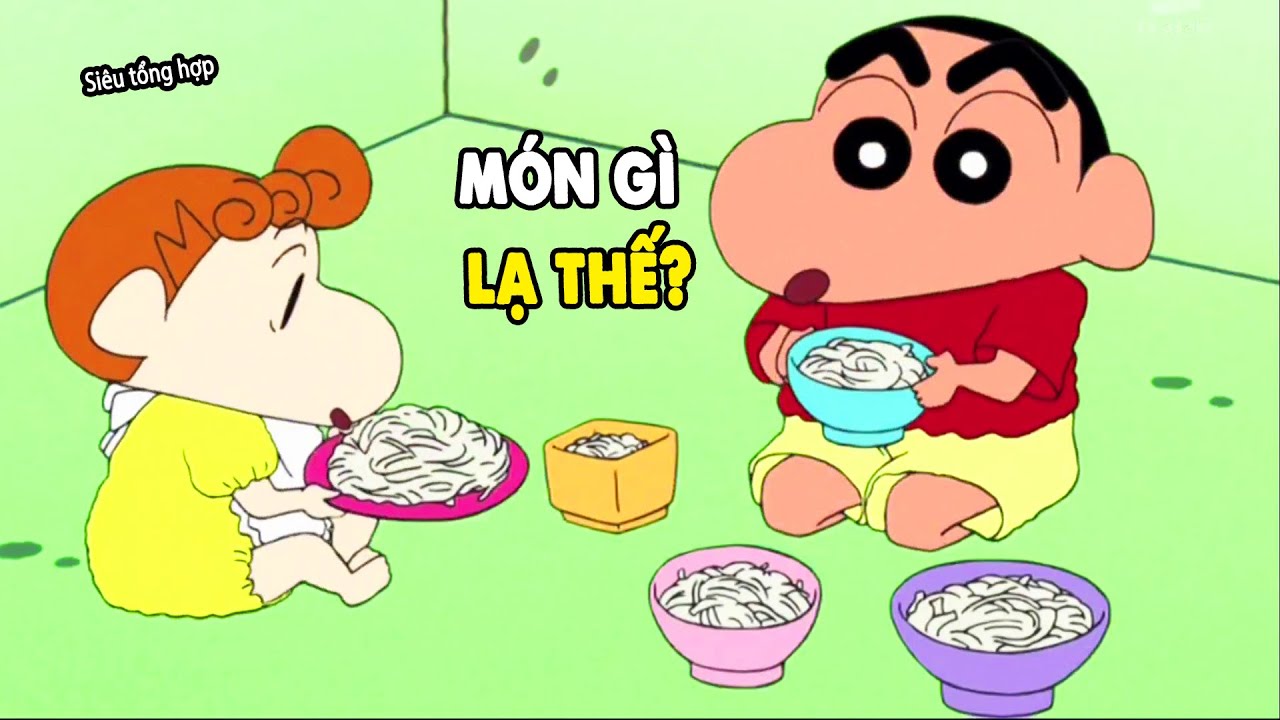 Siêu Tổng Hợp Shin - Thử Thách Cấm Cười Khi Ăn | Shin Tập Mới Để Ăn Cơm | Shin Cậu Bé Bút Chì