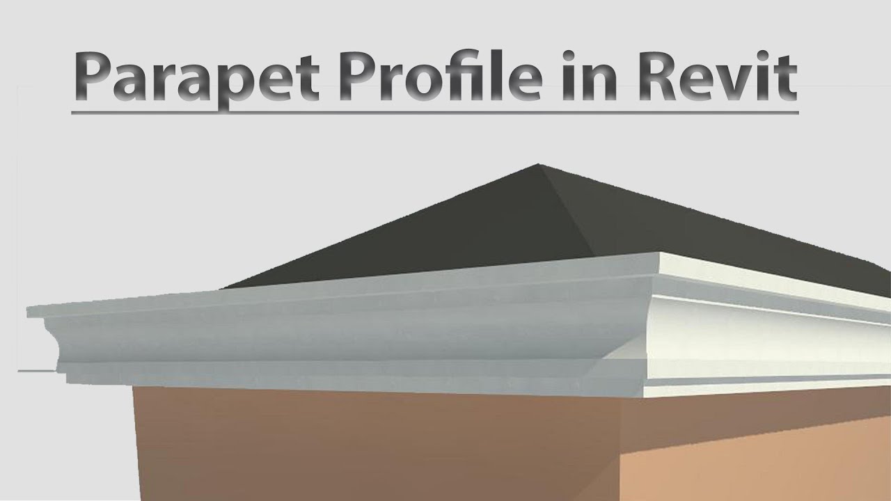 How to create a Parapet Profile in Revit| Parapet Roof in Revit Tutorials