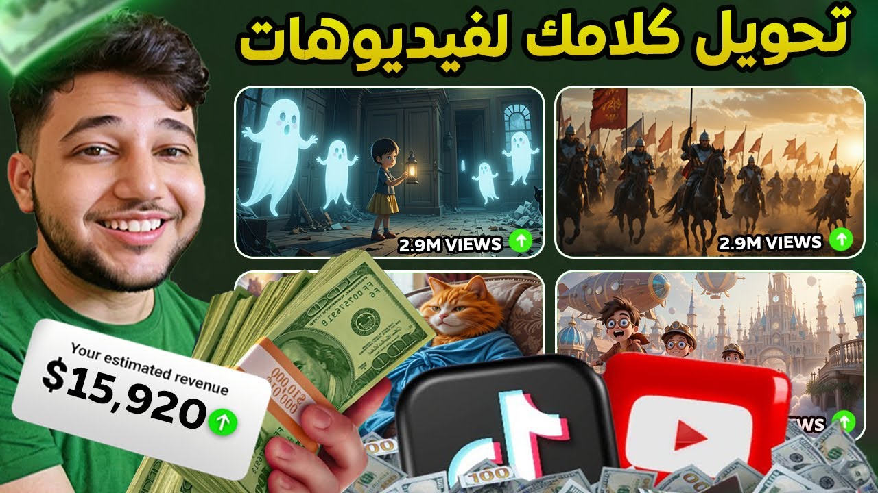 تحويل الصوت الى فيديو بالذكاء الاصطناعي | عمل فيديوهات بصوتك بدون ظهورك بسهولة