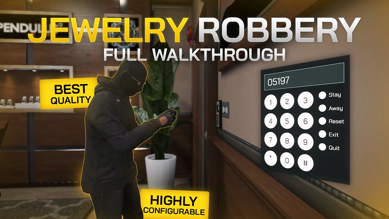 FiveM Jewelry Robbery FULL WALKTHROUGH | pScripts