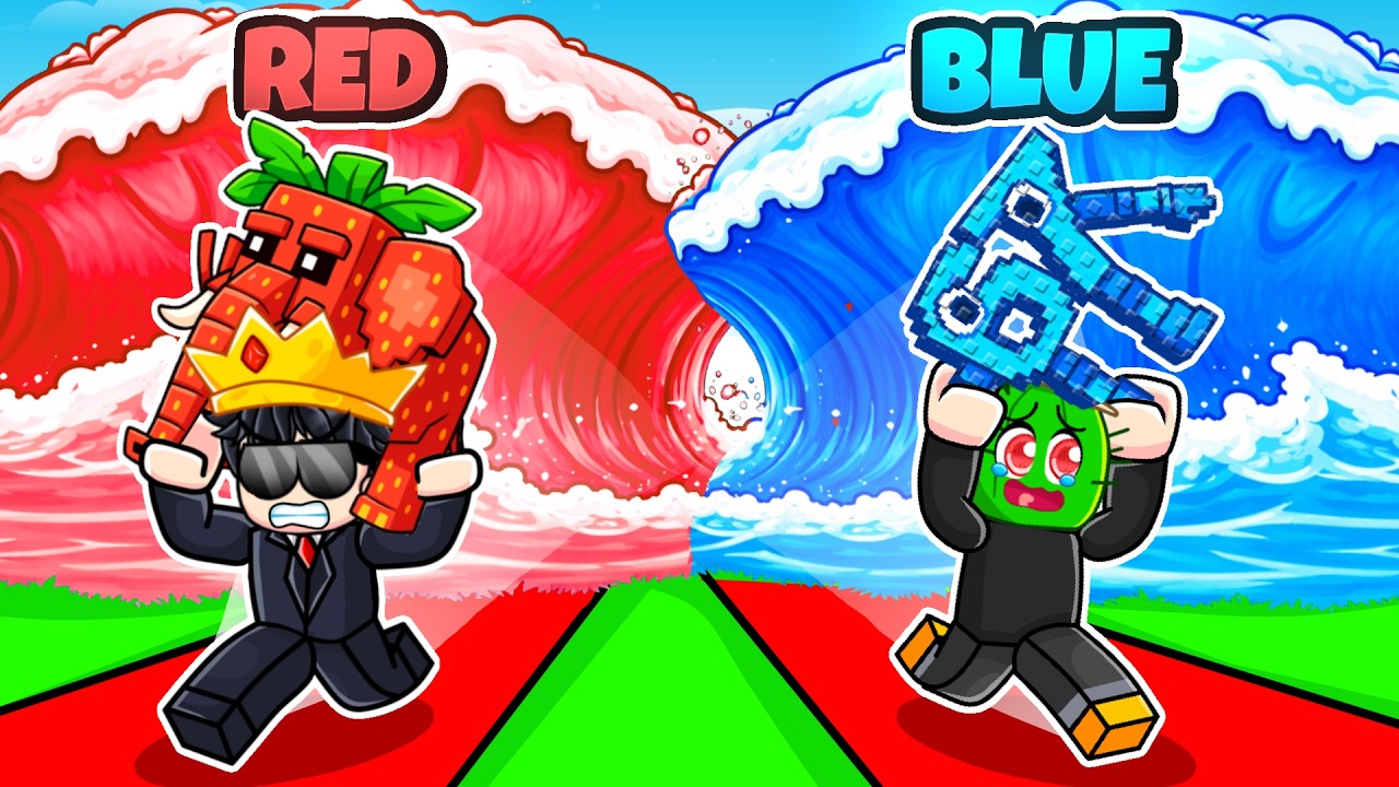 I Did ONE COLOUR ONLY CHALLENGE in Escape Tsunami for Brainrot Roblox