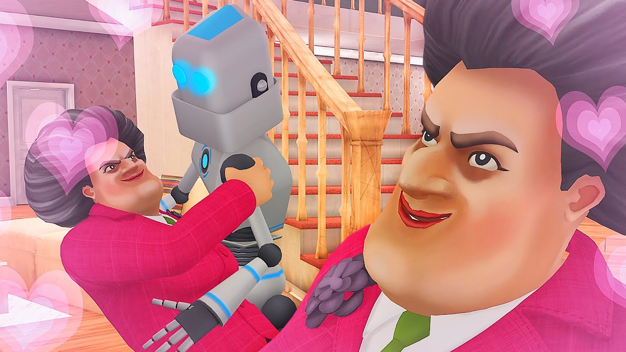 МАРИЙКА СЕ ВЛЮБИ В РОБОТ - Scary Teacher 3D (New Game)