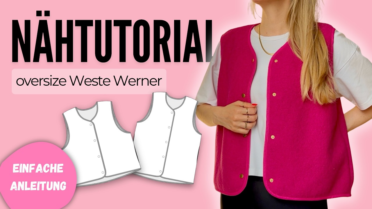 Näh dir eine oversize Weste! / Schritt für Schritt / Weste Werner