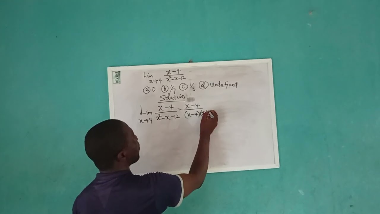MTH 102 Exam- Limit of functions