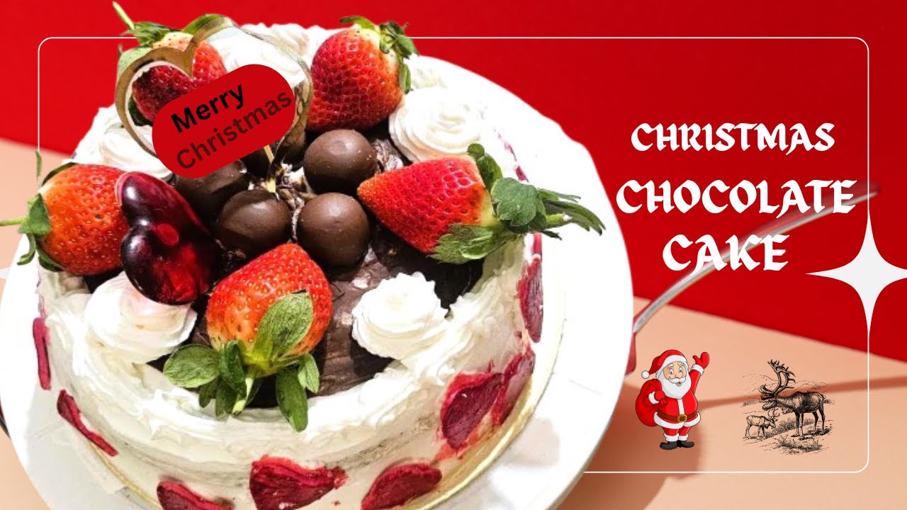 Christmas Chocolate Cake |The Easiest Chocolate Cake of all Time |Chocolate Cake |@aghaskitchen