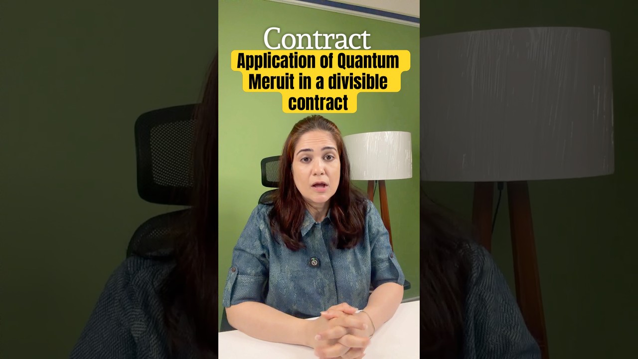 Application of Quantum Meruit in a Divisible Contract
