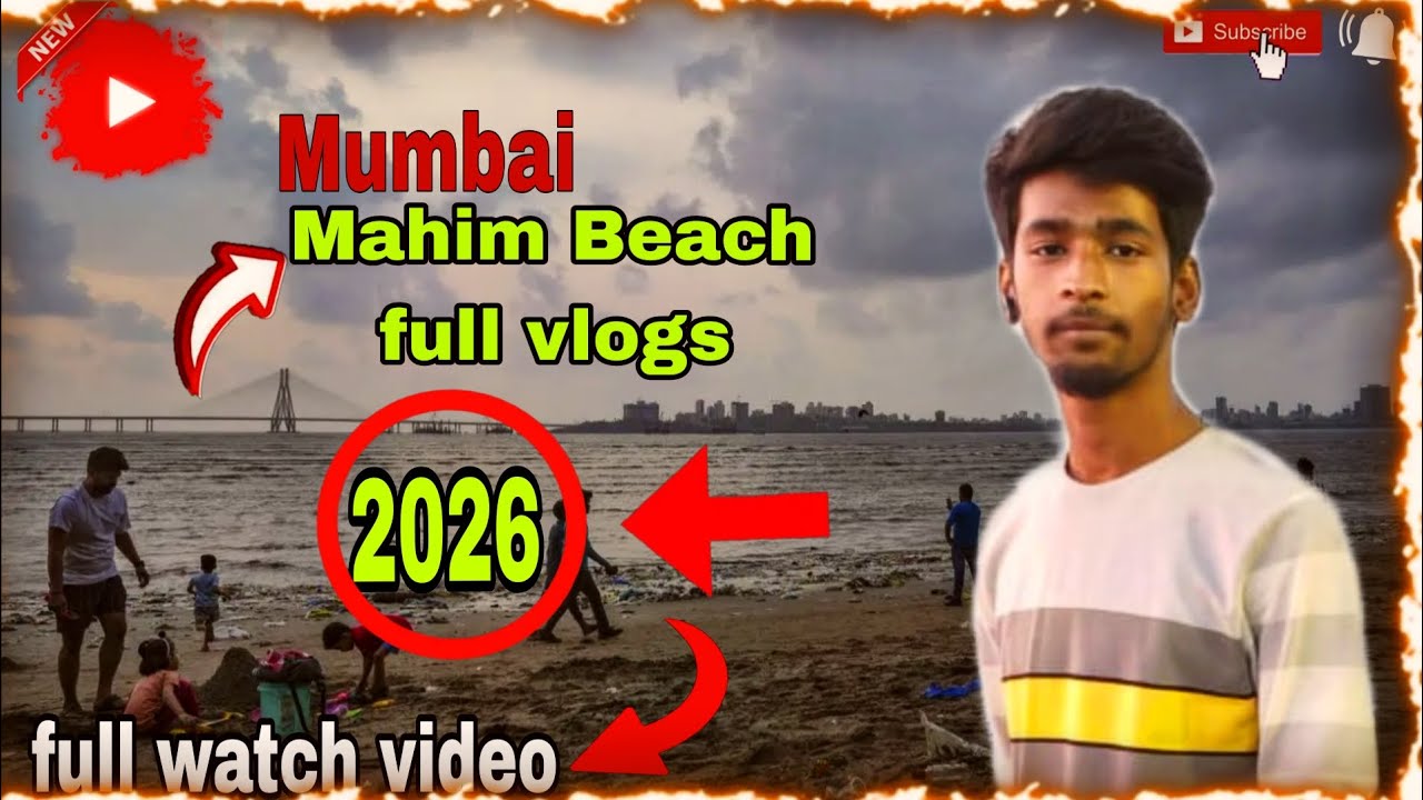 🌊 Mumbai Mahim Beach 2026 | Full Travel Vlog | Street Food, Sunset Views & Local Life! 🇮🇳