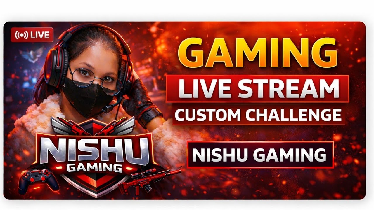 NISHA GAMING LIVE STREAM CUSTOM CHALLENGE 😱💀#freefire #livestream #trending #youtubeshorts #shorts