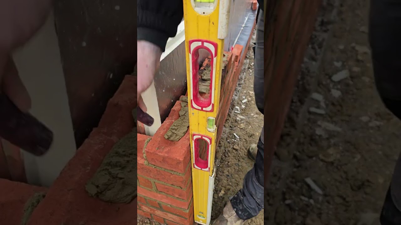 Building a flemish bond corner with plinth brick