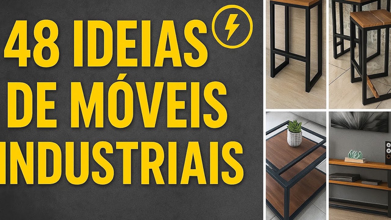 48 ID&Eacute;IAS IMPERD&Iacute;VEIS DE M&Oacute;VEIS INDUSTRIAIS PARA DECORAR SUA CASA OU ESCRIT&Oacute;RIO!