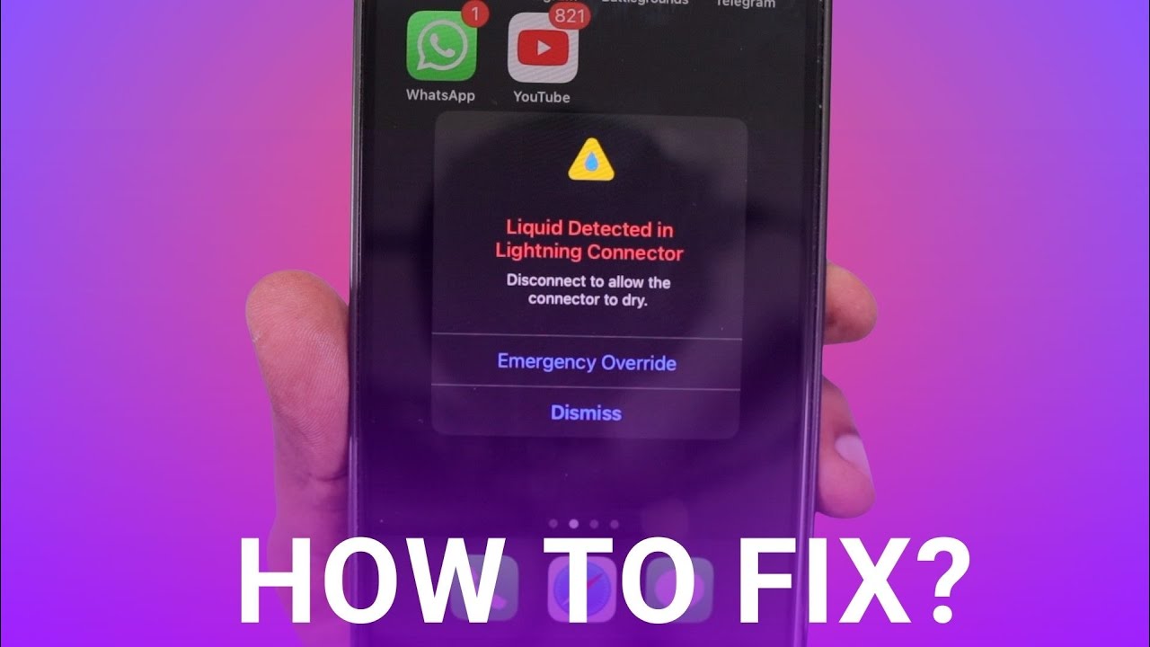 Liquid Detected in Lightning or USB C Connector 🔥 How to Fix?