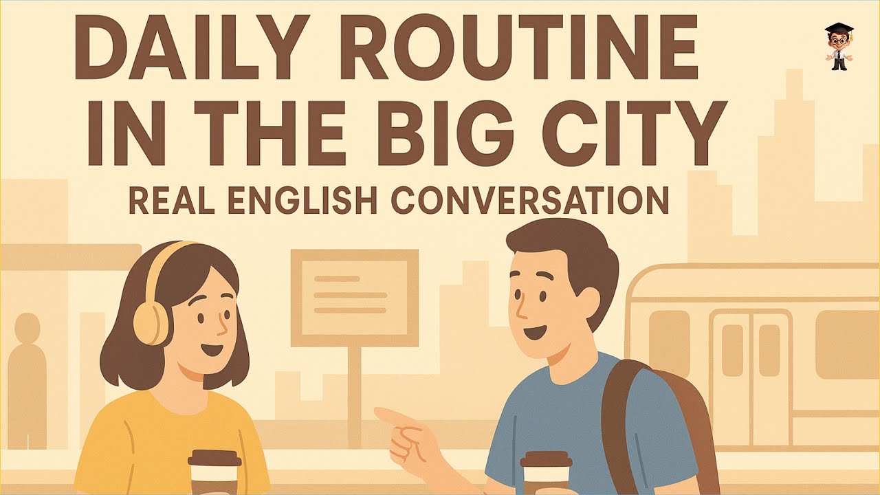 Learn Daily Routine English Conversation in the Big City | Real English for Beginners | Mr. English