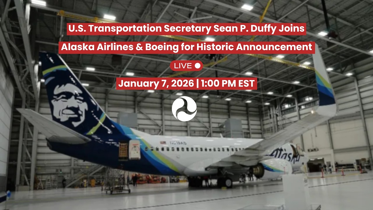 U.S. Transportation Secretary Sean P. Duffy Joins Alaska Airlines & Boeing for Historic Announcement