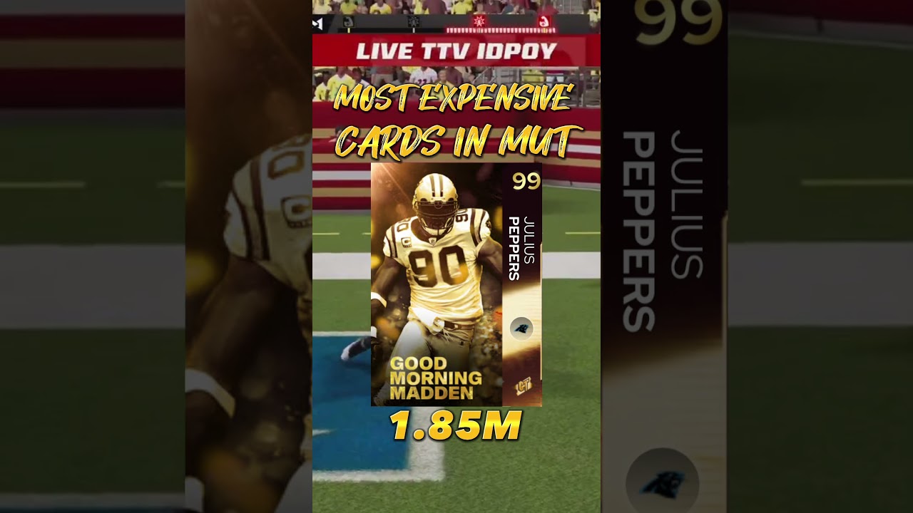 MOST EXPENSIVE CARDS IN MUT #madden #nfl #maddenmobile #maddenultimateteam #football #iDPoY #idpoy