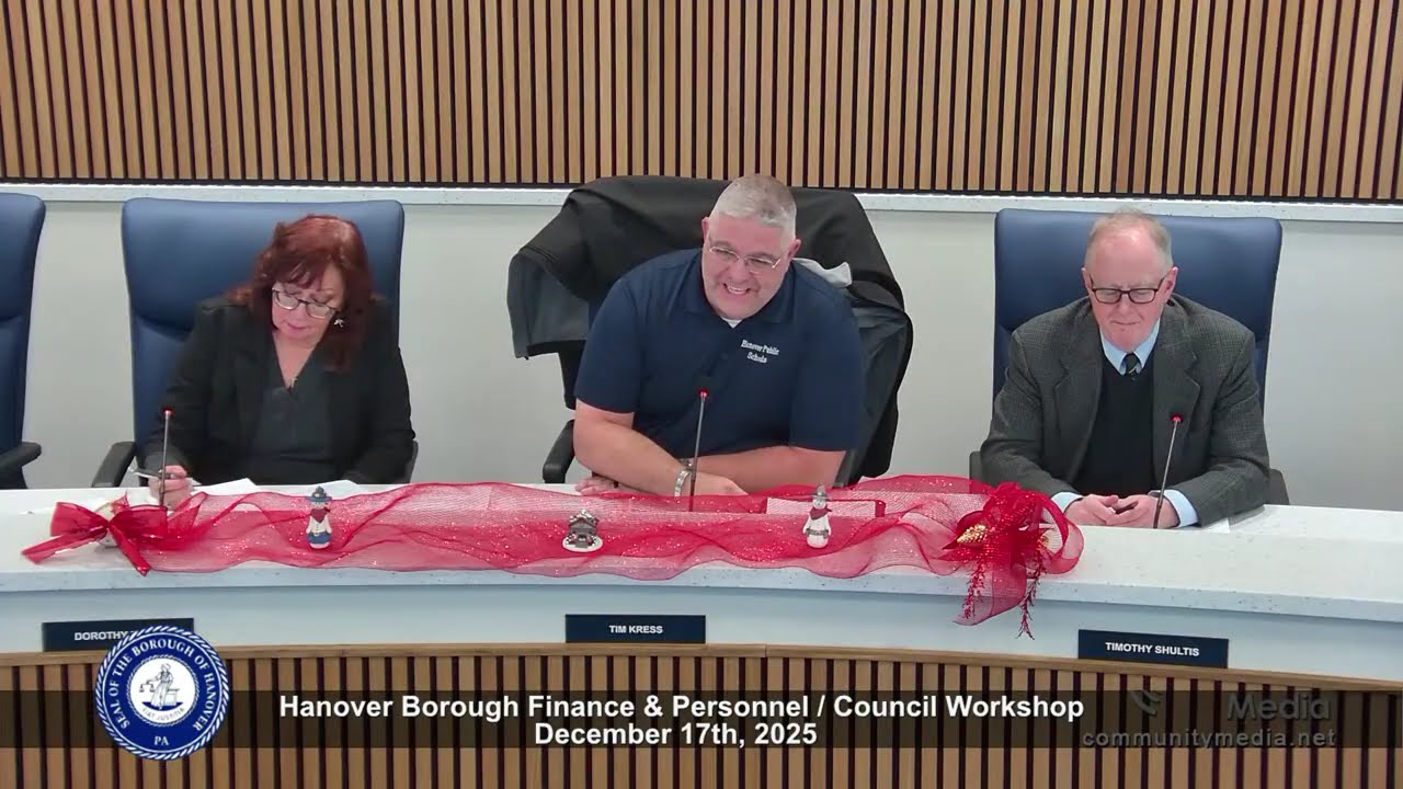 Hanover Borough Council Finance & Personnel Committee - 12/17/2025