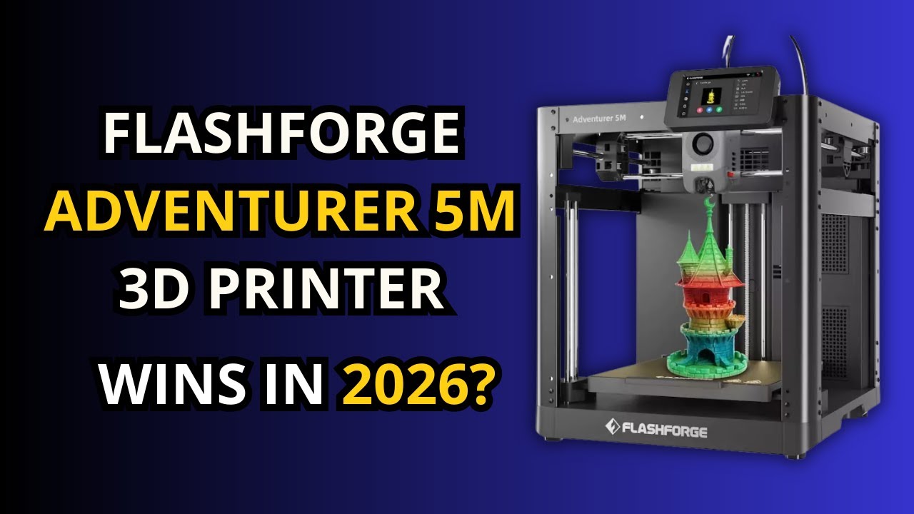 FLASHFORGE Adventurer 5M Review (2026) – Is This the Fastest Beginner 3D Printer?