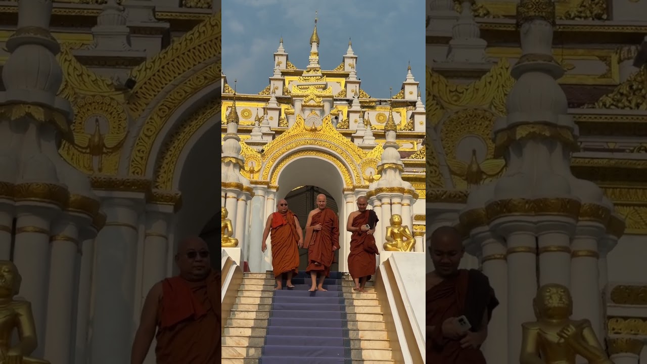 #မန္တလေးမြို့ # #travel အတုမရှိကျောင်းကြီး နီပေါနိုင်ငံက ဆရာတော်အား လိုက်ပို့ပေး
