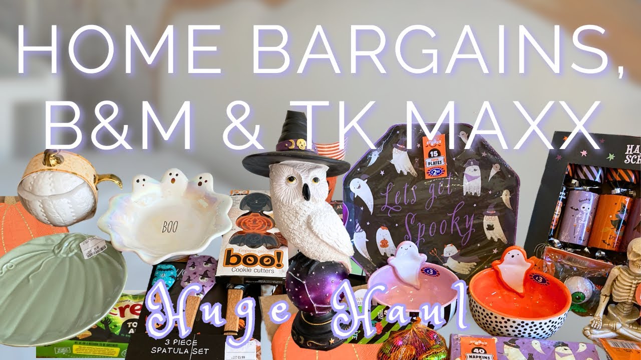 B&M, HOME BARGAINS & TK MAXX HALLOWEEN AUTUMN HAUL! AUTUMN DECOR | HALLOWEEN DECOR | HALLOWEEN HAUL