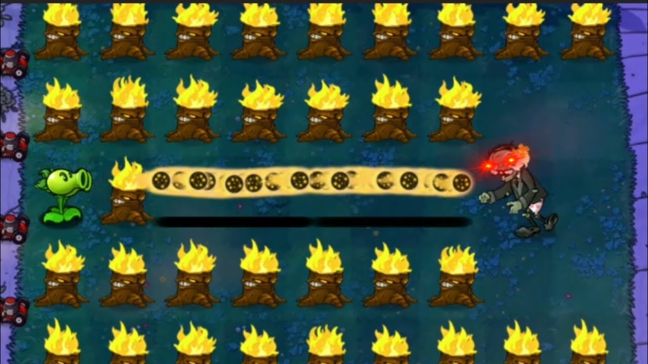 PvZ. Newspaper zombie level 190 vs 500 plants