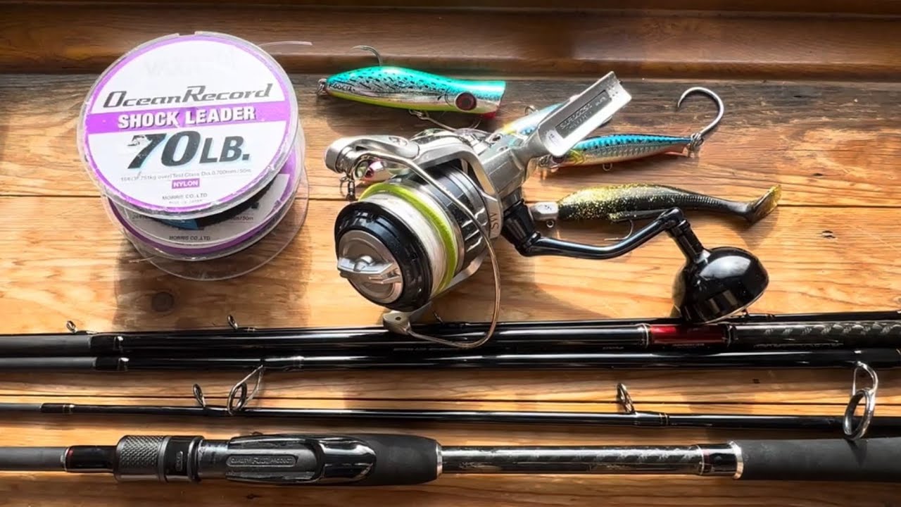 Complete light set up for popping and stickbaiting (with a multi section rod)