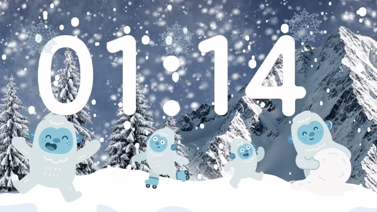 2 minute winter timer with music
