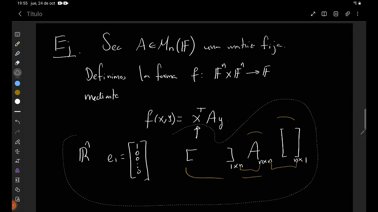1. Formas bilineales | Formas bilineales y cuadráticas