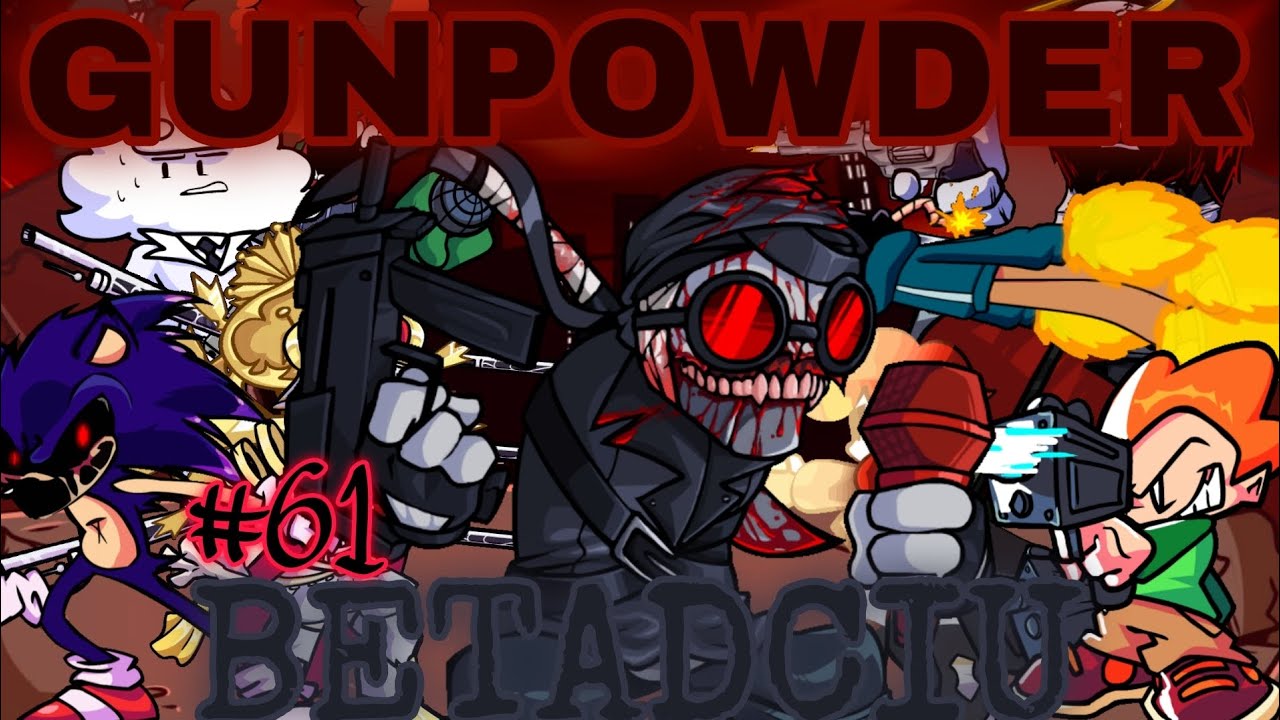 Friday Night Funkin' - Gunpowder, BETADCIU (But Every Turn A Different Cover Is Used)