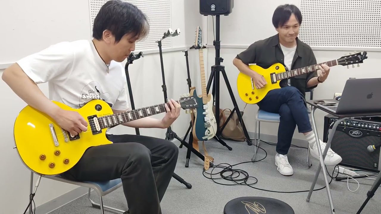 松本孝弘 GO FURTHER 廣井謙次さんとgibson custom shop ＆ usa canary yellowで弾いてみました！　Tak Matsumoto B'z ギター