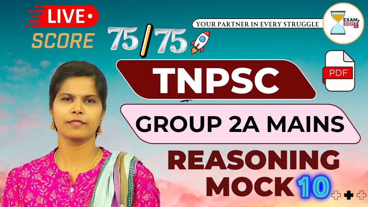 TNPSC Group 2A Mains Reasoning 2026 - Revision Mock 10 #tnpsc #group2amains #divyareasoning