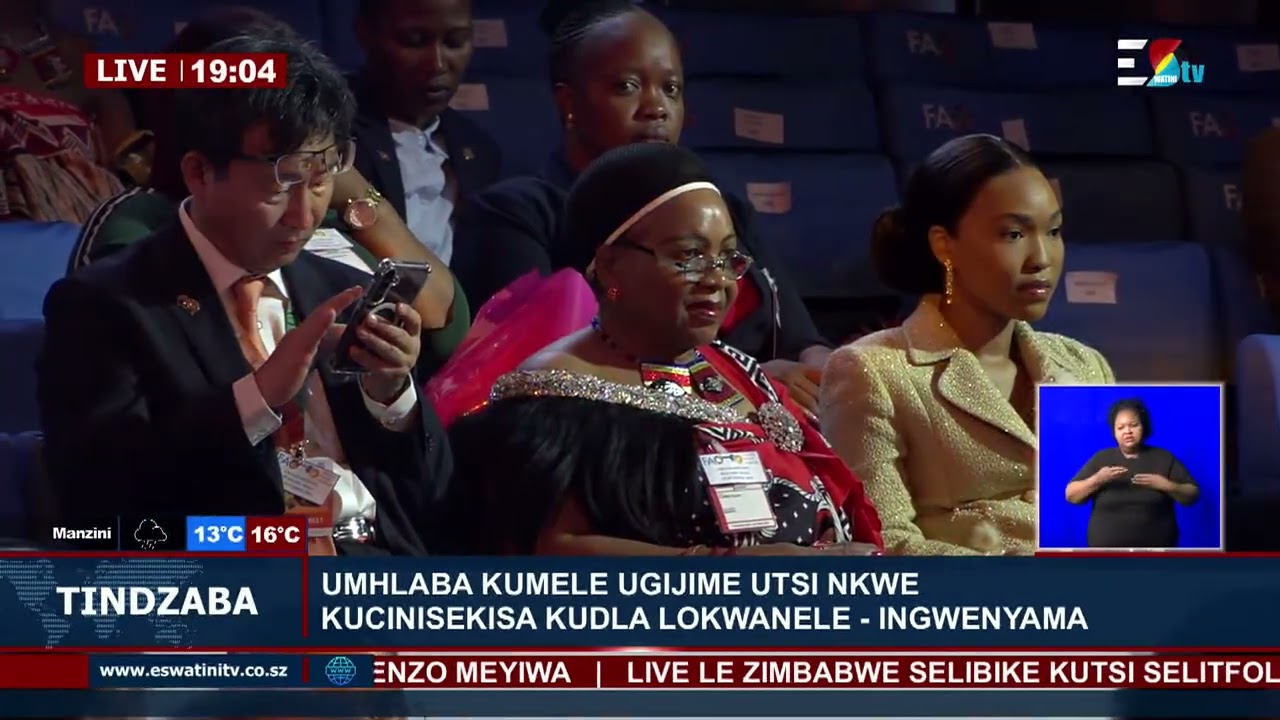 His Majesty King Mswati III addressing the World Food Forum in Rome, Italy