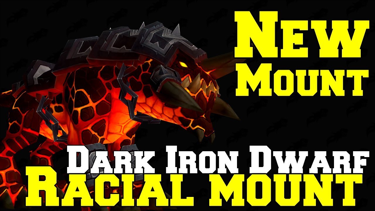 Dark Iron Dwarf Racial Mount | World of Warcraft Battle for Azeroth