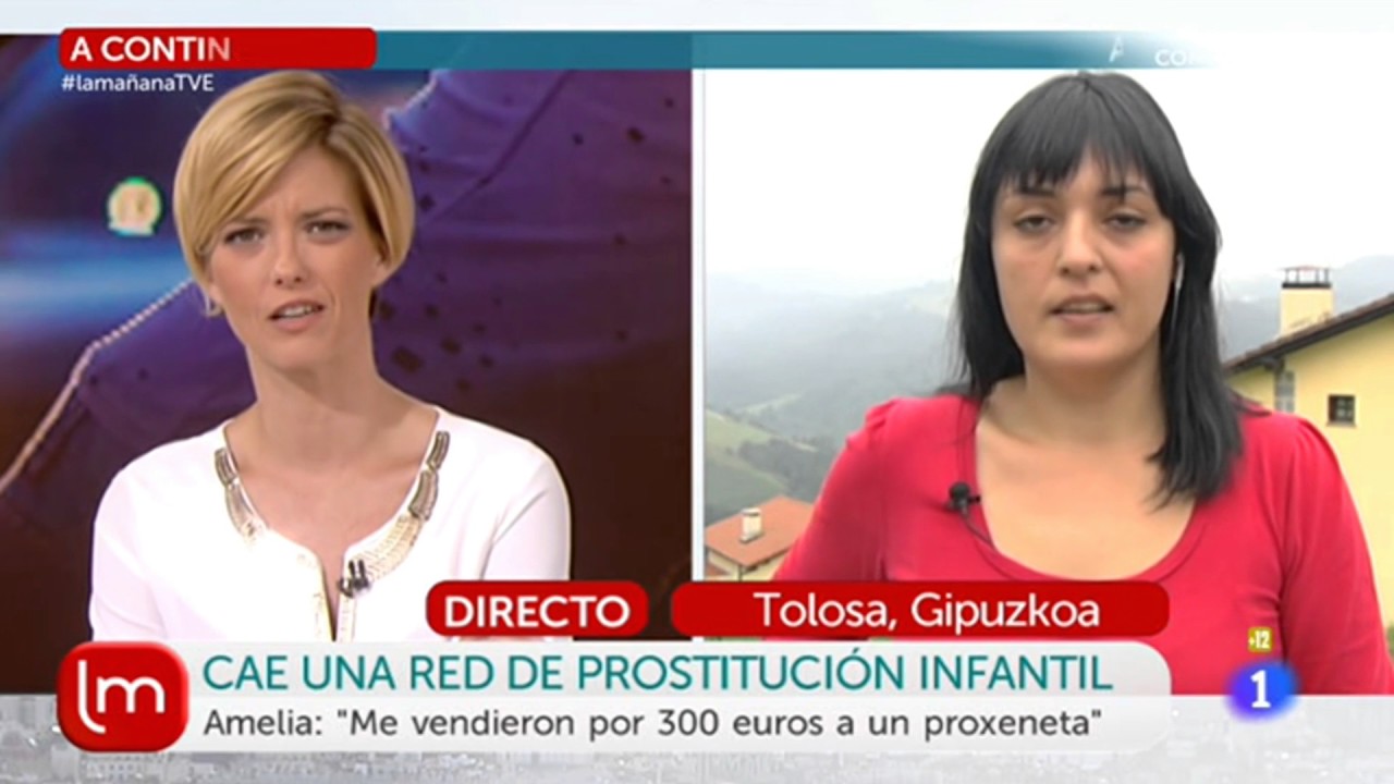 Amelia Tiganus en La Mañana de La1, en RTVE.