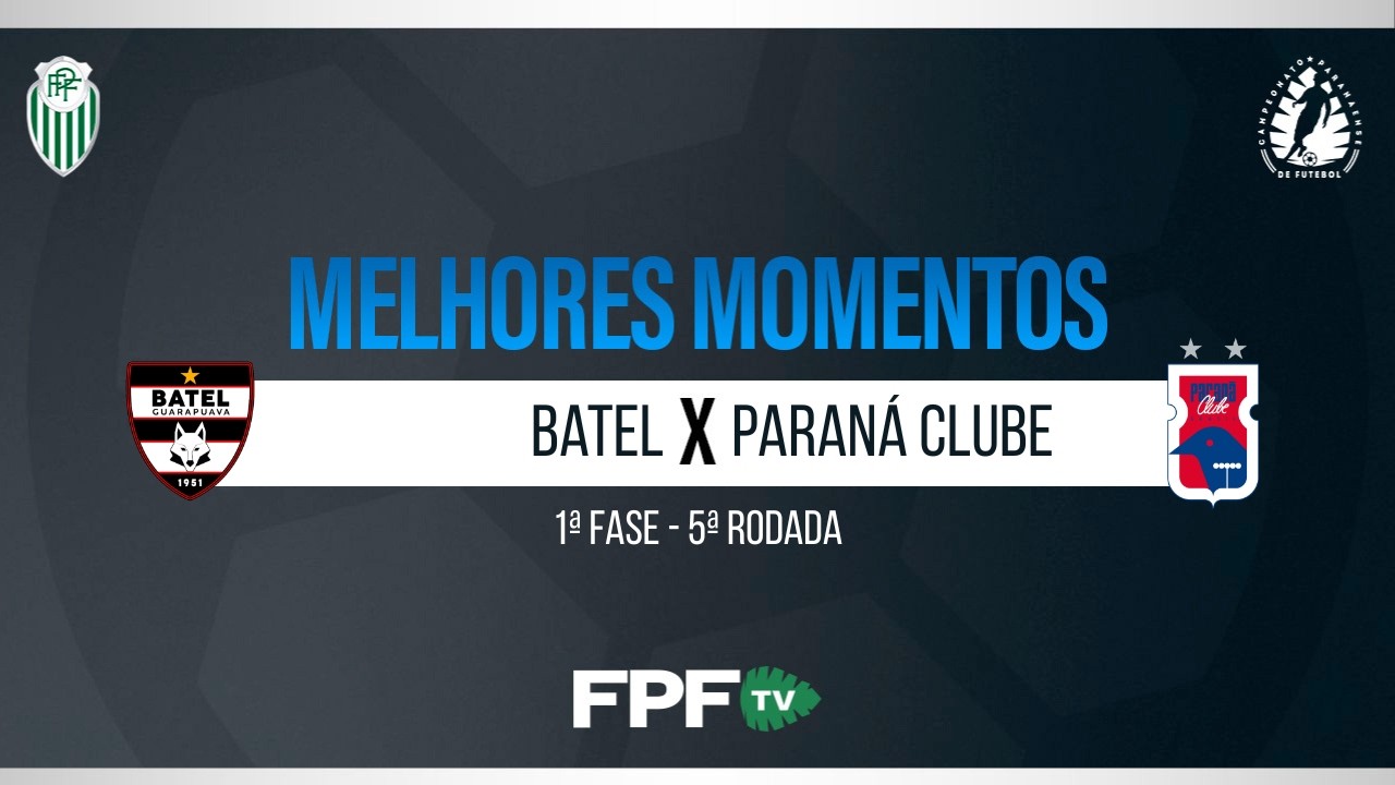 BATEL 1X1 PARAN&Aacute; CLUBE | MELHORES MOMENTOS | SEGUNDONA SANEPAR 2026 | RODADA 5