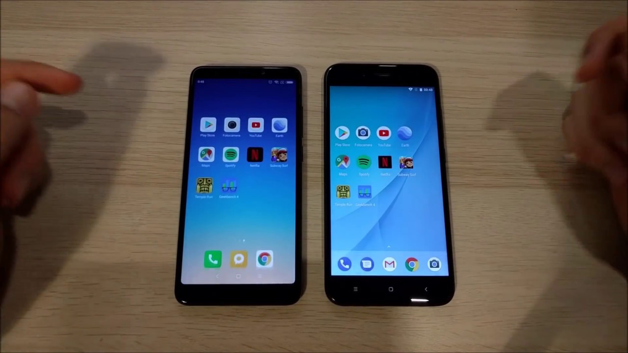 Xiaomi Redmi 5 vs Xiaomi Mi A1 - Speed Test!