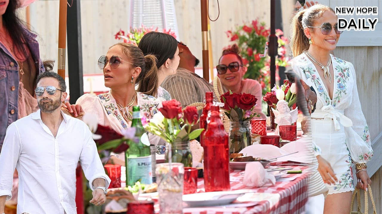 Ben Affleck works while Jennifer Lopez celebrates her birthday in the Hamptons