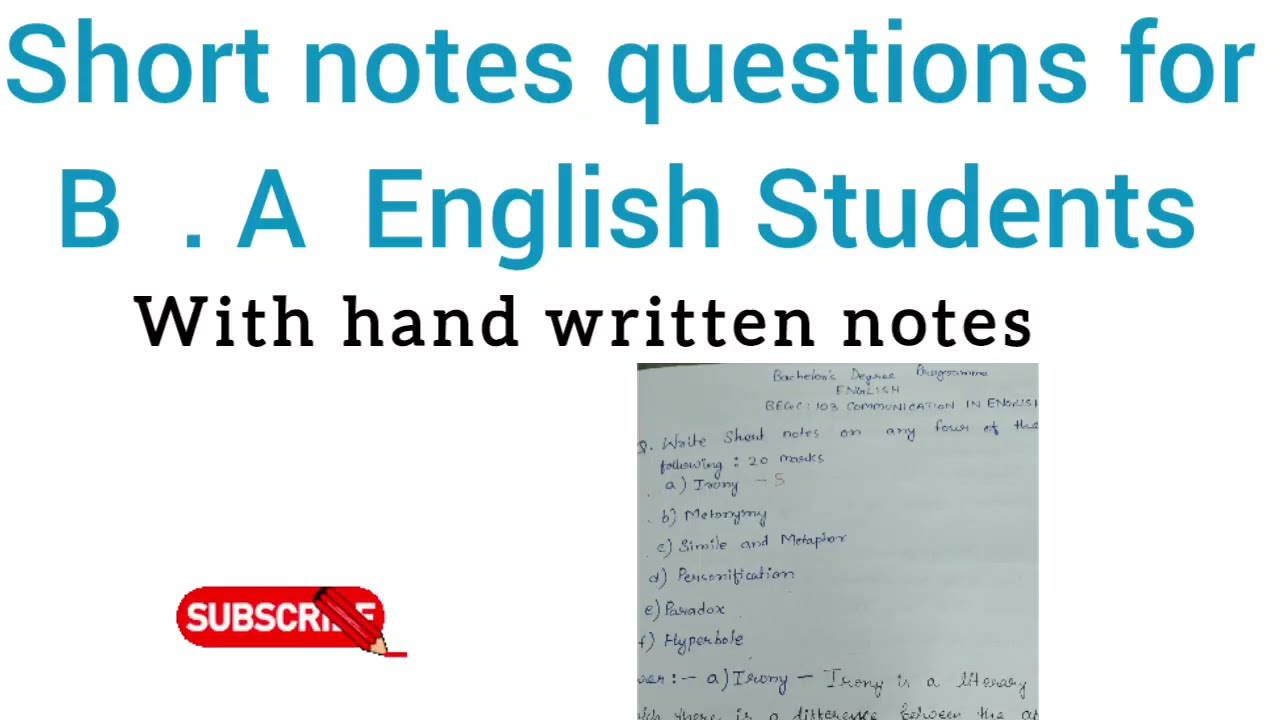 Figure of speech #IGNOU Important Questions #English 