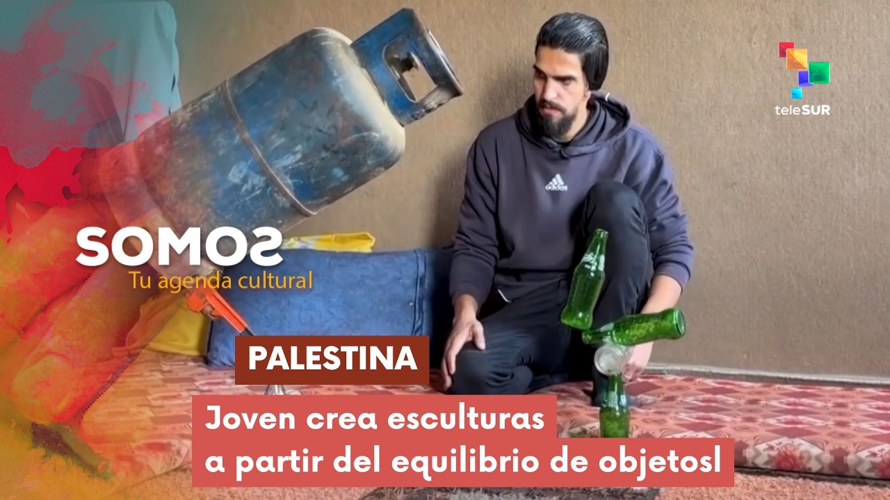 SOMOS | Palestina | Joven de 30 años crea esculturas a partir del equilibrio de objetos 05-02-2026