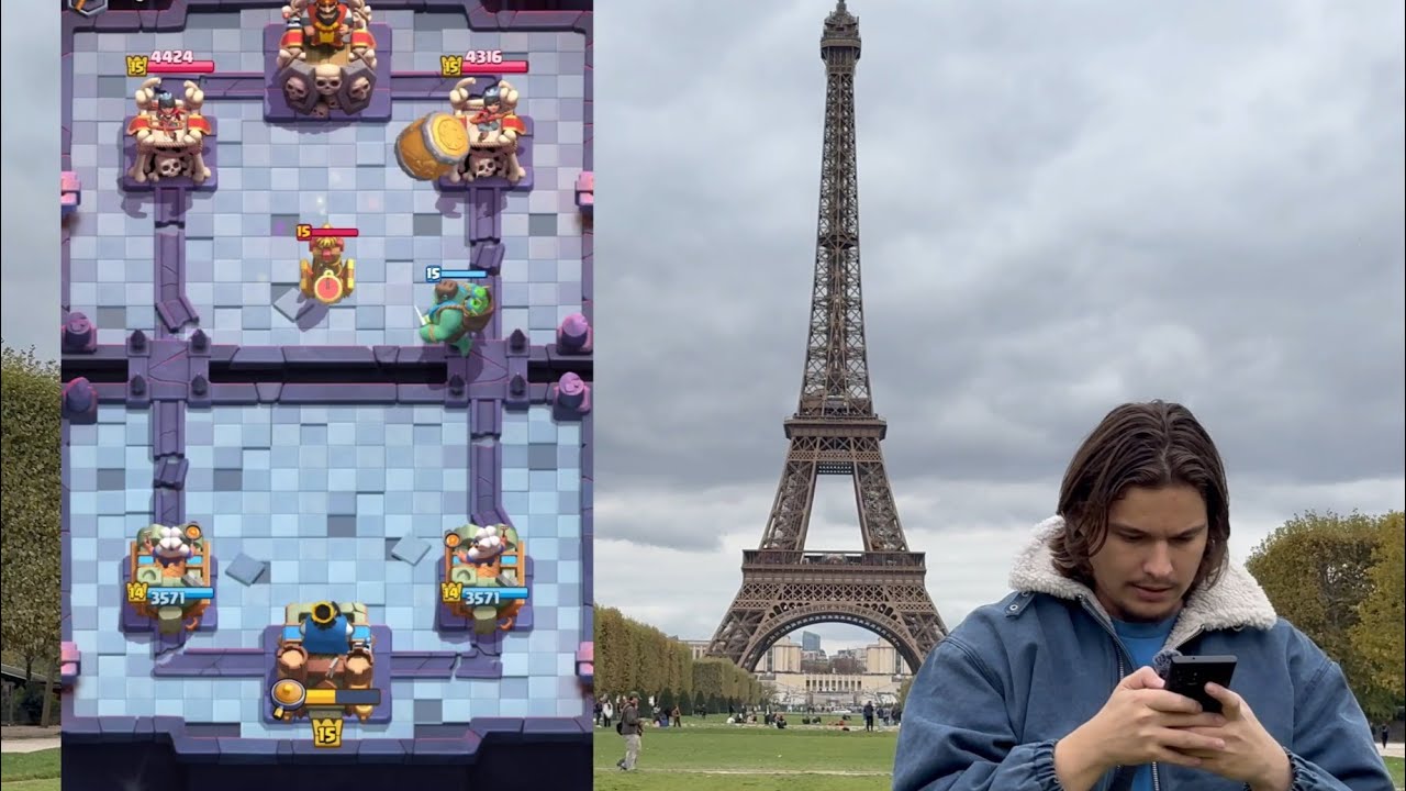 I Played Clash Royale at the Eiffel Tower