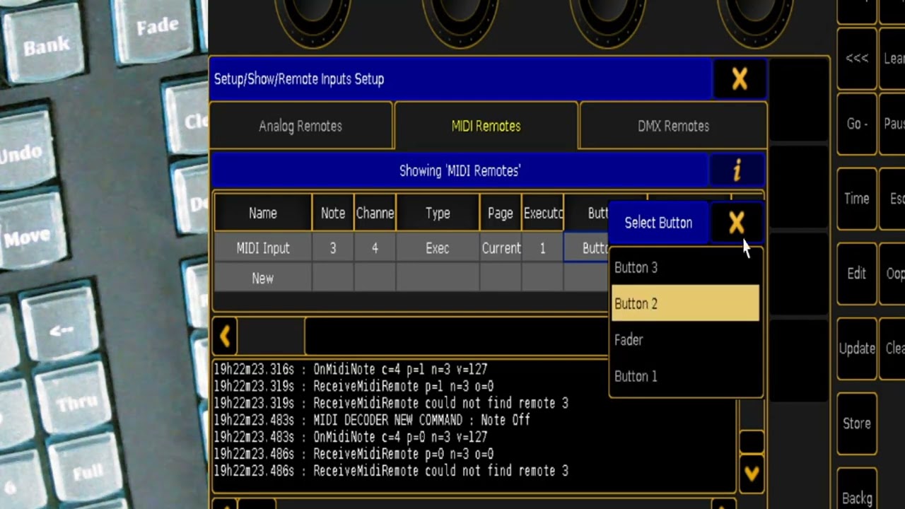 ASIGNAR BOTONES CON CONTROLADORA MIDI A MA2