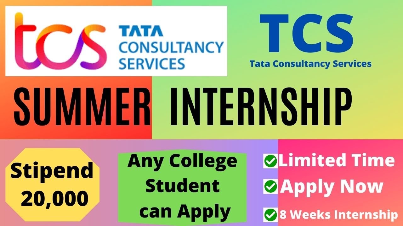 TCS  Summer Internship | Stipend ₹20,00 | Any College Student Can Apply | Latest Internship