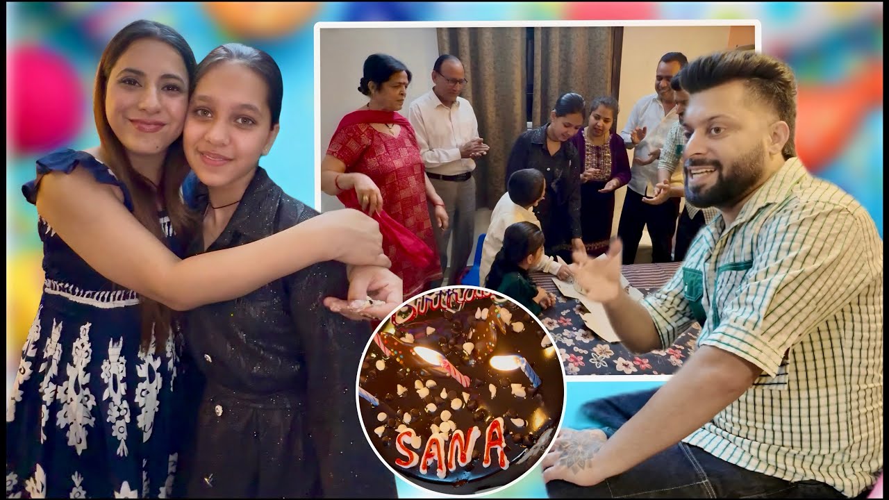 Sana ke Birthday par Ghar jakar diya Surprise 🎂🎁