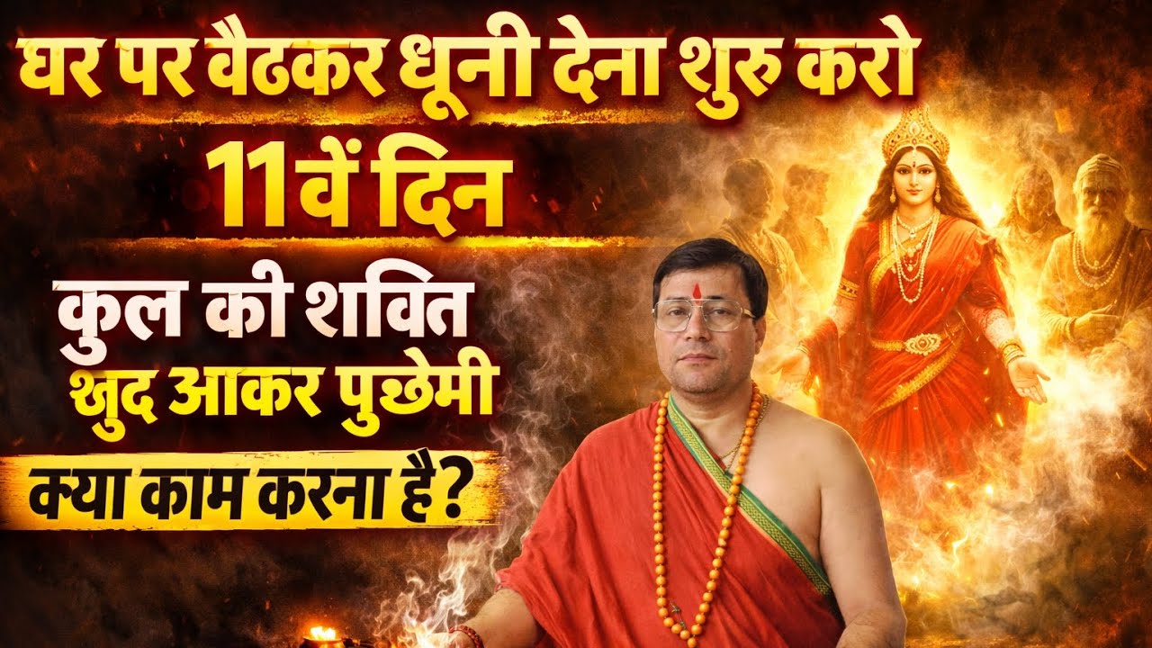 घर पर बैठकर धूनी देना शुरू करो 11 वे दिन आपके कुल की शक्ति खुद आकर पूछेगी क्या काम करना है।